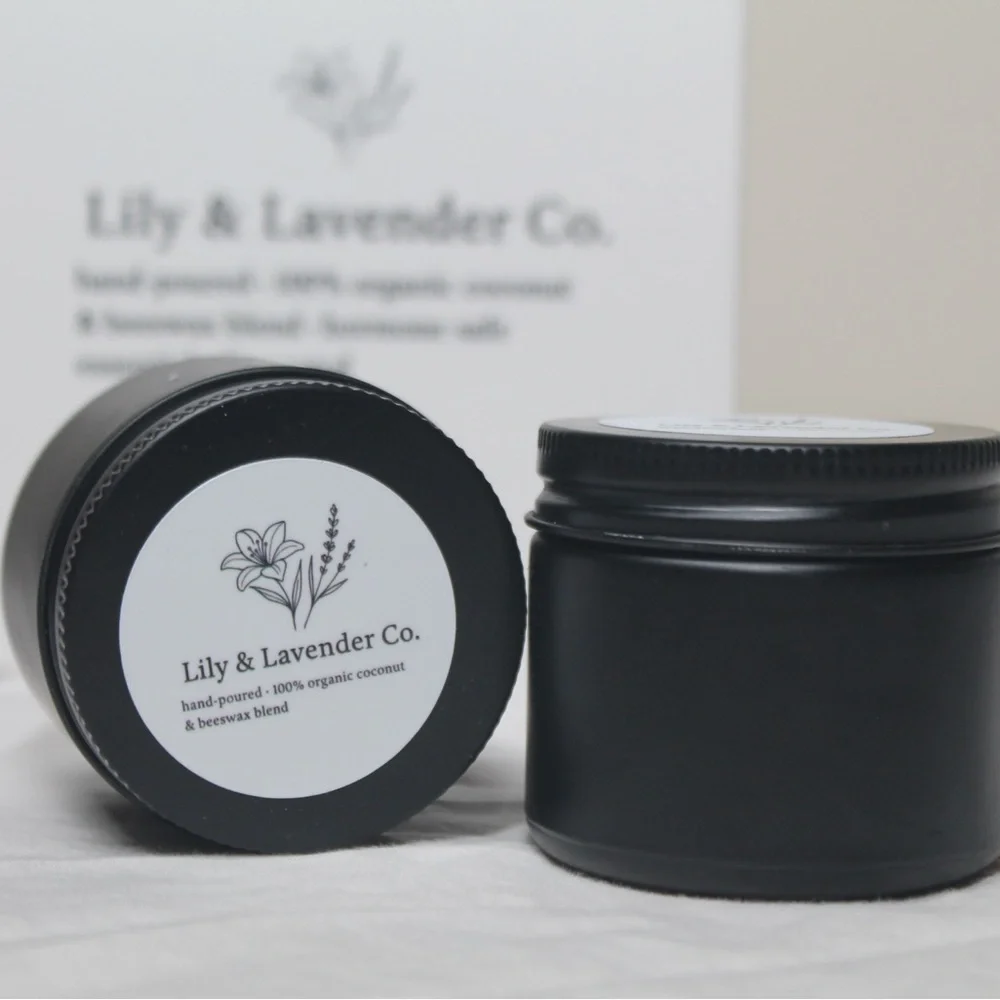 Coconut Vanilla 2oz non toxic organic candle - Picture 4 of 4